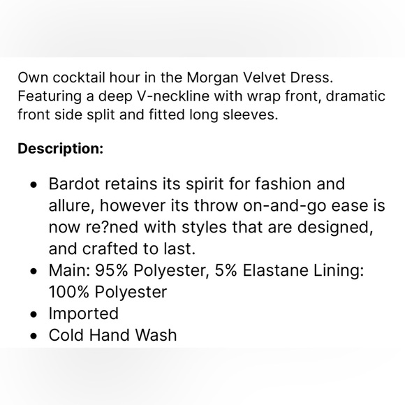 Morgan Velvet burgundy dress - Picture 4 of 4